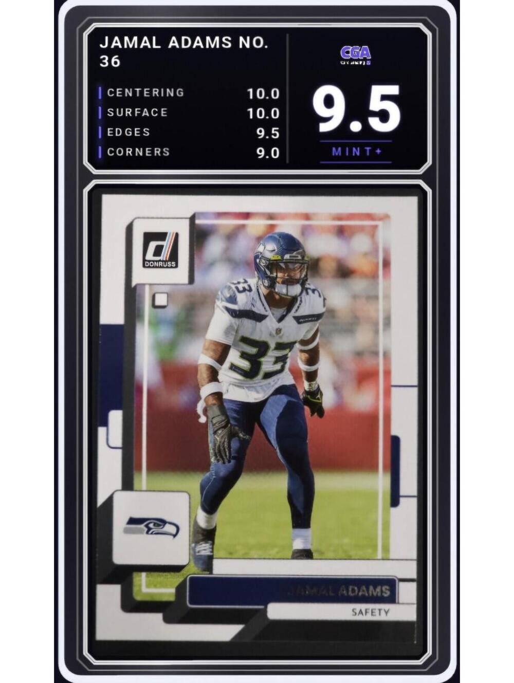 2022 Panini Donruss #36 Jamal Adams Seattle Seahawks NFL - CGA 9.5 Digital Grade